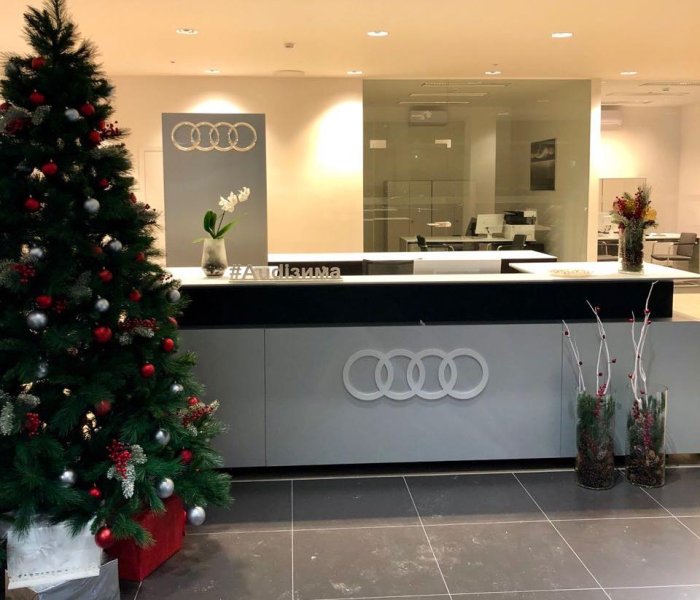 Новогоднее оформление "АУДИ Центра"