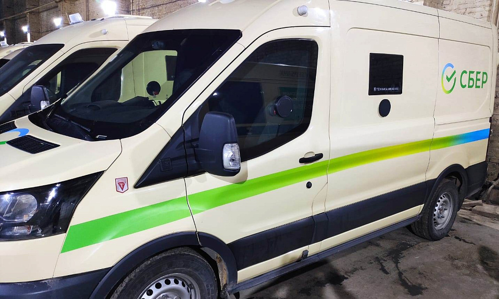 Брендирование авто для "Сбера"