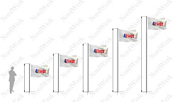 Флагшток Моби Стандарт 4Flags