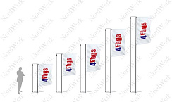 Флагшток Моби Баннер 4Flags
