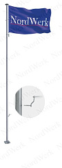 Уличный флагшток PRO Inox Супер Стандарт