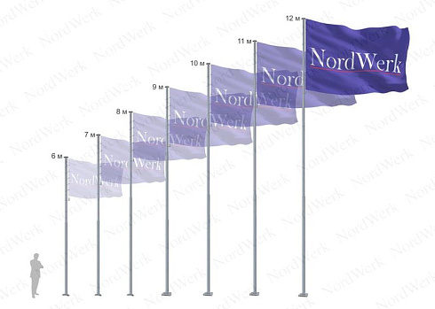 Уличный флагшток PRO Classic Супер Стандарт