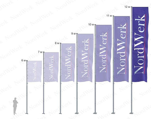 Уличный флагшток PRO Classic Баннер
