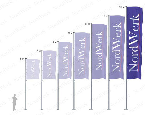 Уличный флагшток PRO Classic Супер Стандарт