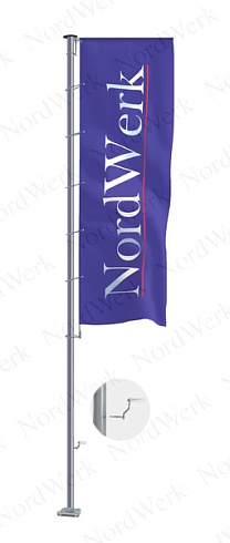 Уличный флагшток PRO Inox Супер Баннер