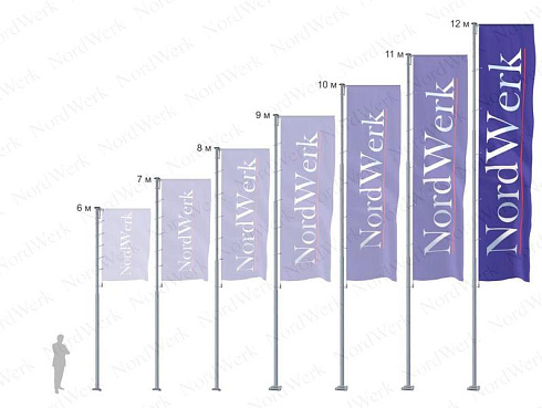 Уличный флагшток PRO Classic Супер Баннер